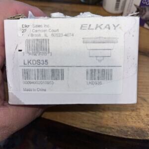 Elkay LKDS35 Stainless Steel Conical Basket Disposal Stopper With Rubber Gaskets